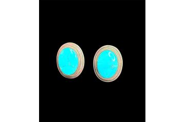 Native Turqouse Sterling Clip Earrings