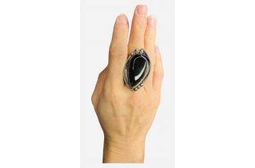 2 Vintage Sterling Silver Modernist Ring  