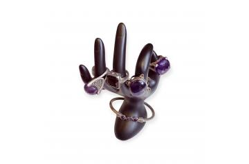 5 Amethyst Sterling Bundle Deal