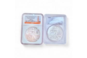 San Francisco Struck MS 70 Early Release Eagle  / PCGS M69 Eagle