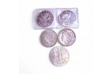 .999 Coins Eagle, Peace Dollars , Assorted