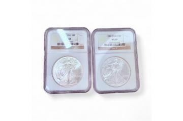 2 2006 Eagle MS 69 NGC Graded