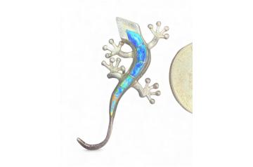 Sterling opal Gecko
